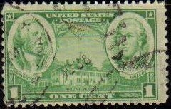 Z vendido USA 1936 Scott 785 Sello Armada George Washington y Greene usado